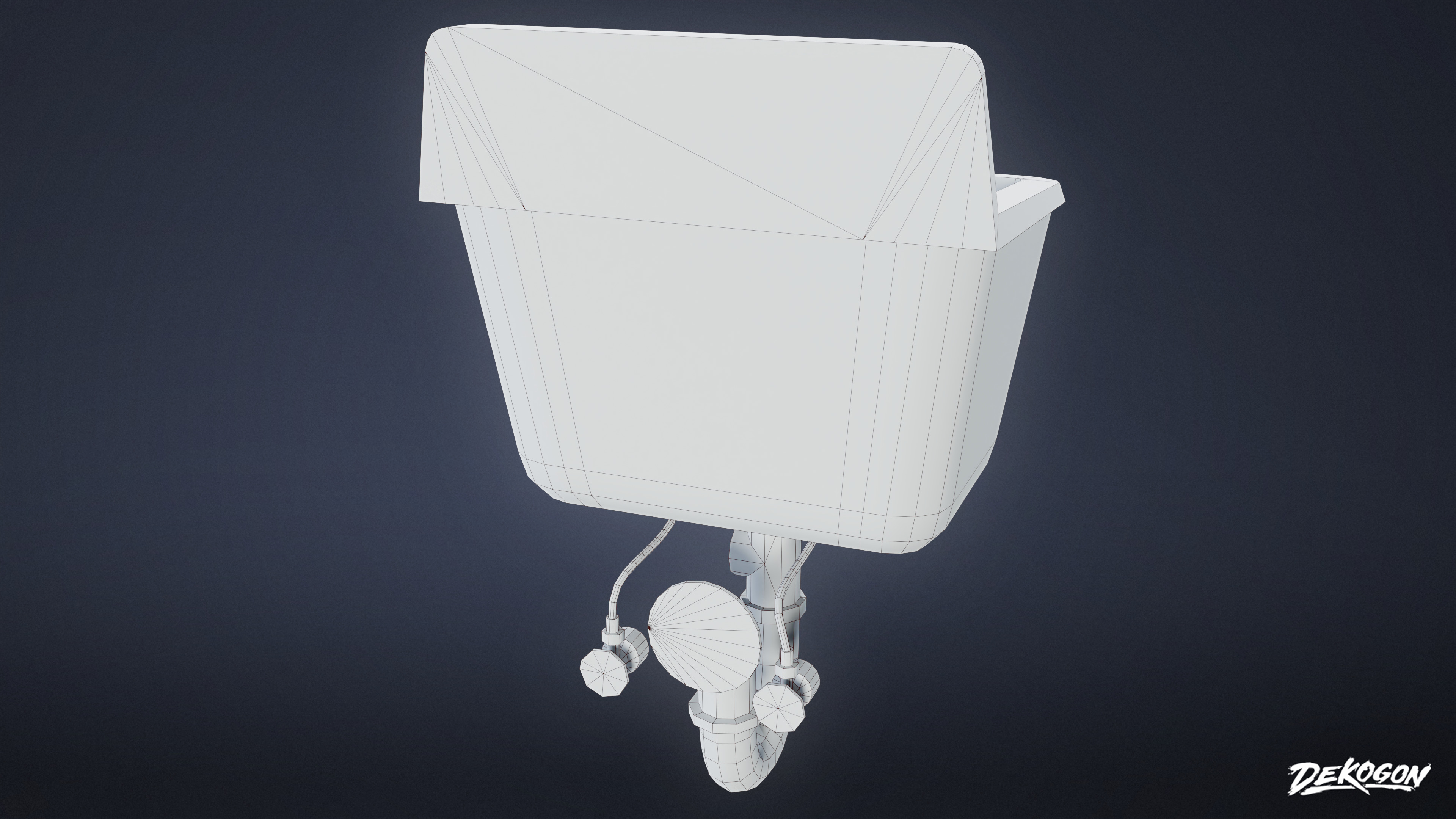 SUBURBS - Sink 04 - LOW POLY AND NANITE Low-poly 3D model_16