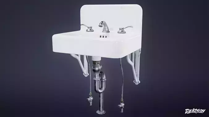 SUBURBS - Sink Bathroom 03 - LOW POLY AND NANITE