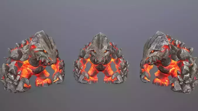 lava stone monster