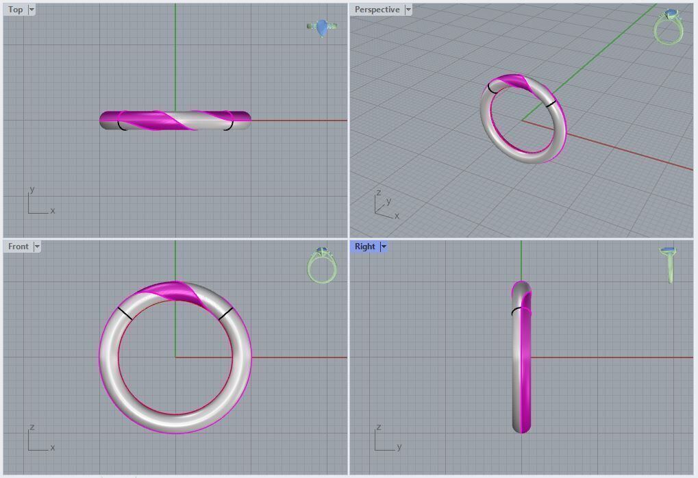ALIANCA DUPLA TORCIDO  3D model_3