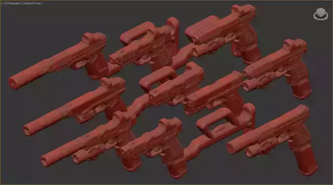 35 scale Glock 21 Gen 3 Pack 3D print model