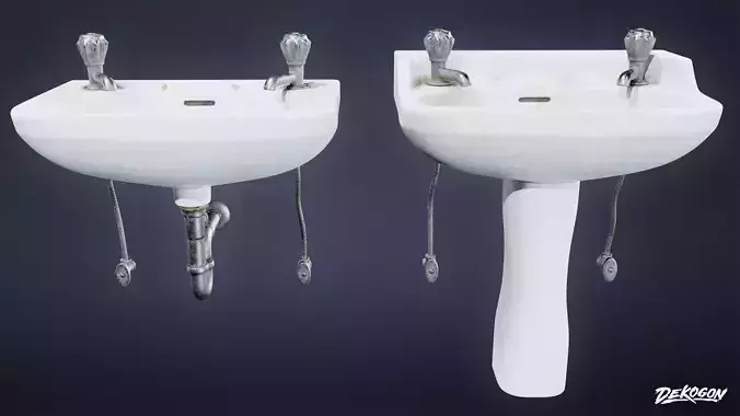 SUBURBS - Sink Bathroom 05 - LOW POLY AND NANITE