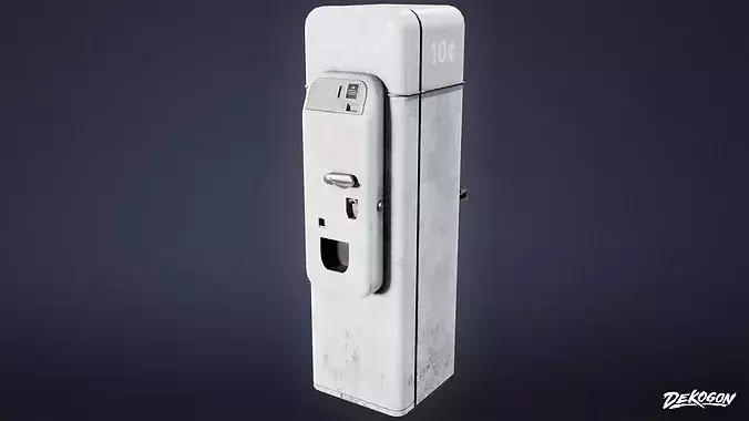 SUBURBS - Soda Machine 03 - LOW POLY AND NANITE Low-poly 3D model