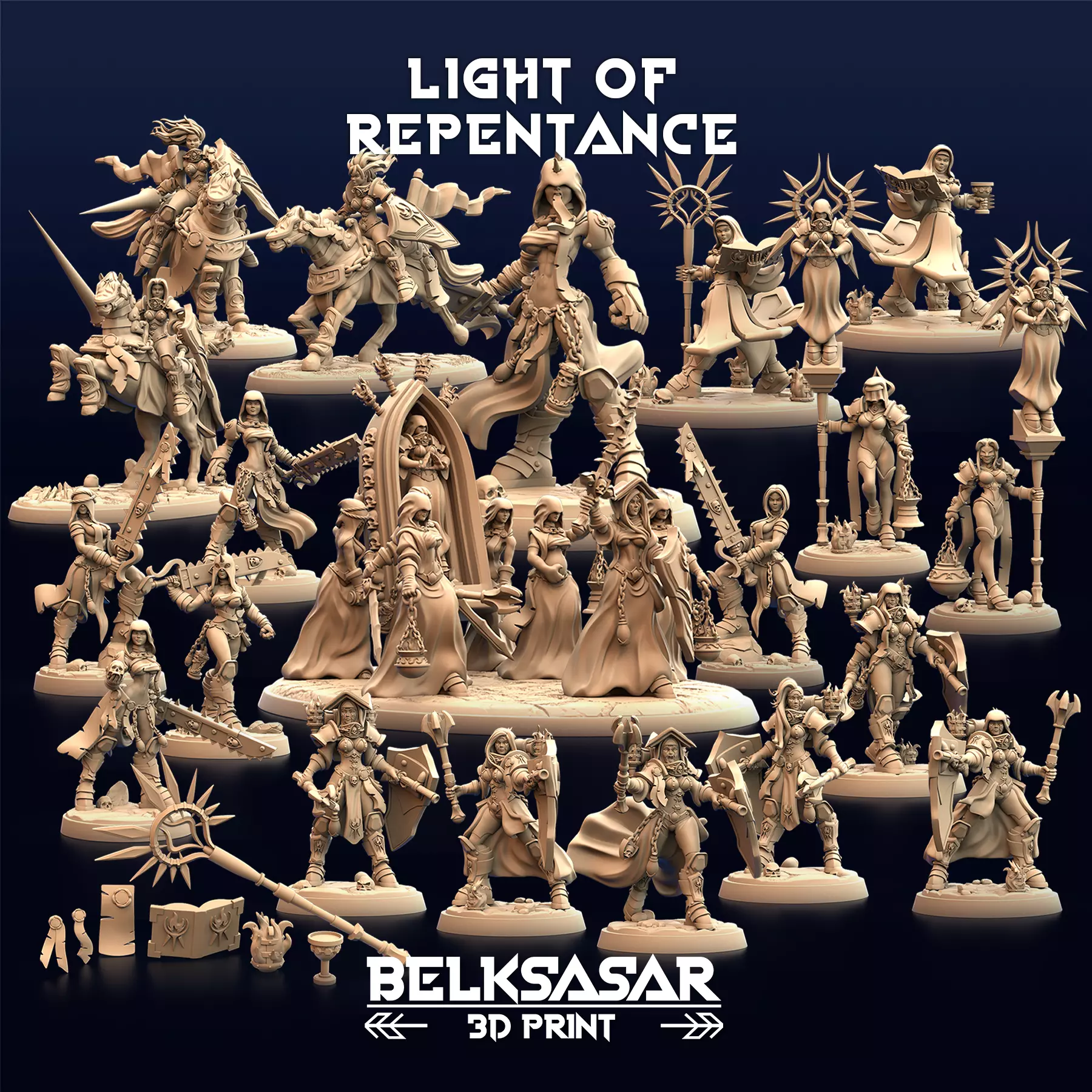 Light of Repentance - Knight 3D print model_0