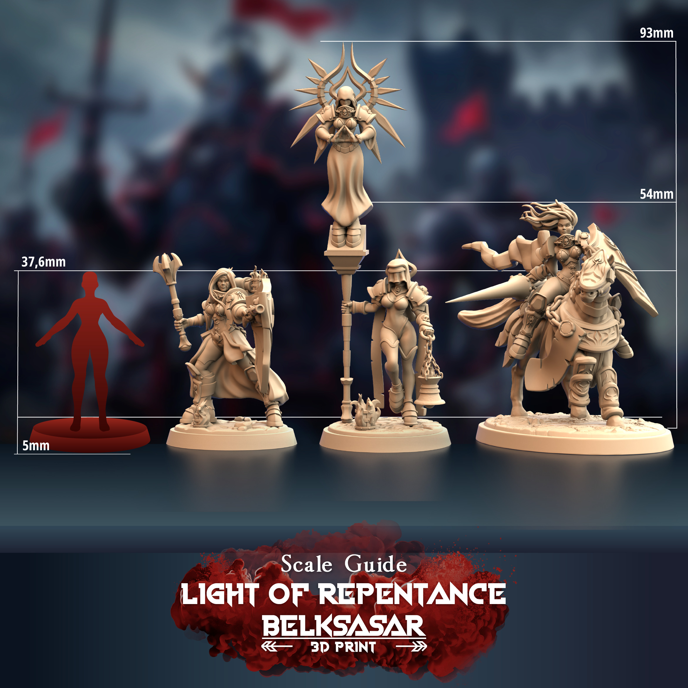 Light of Repentance - Knight 3D print model_1