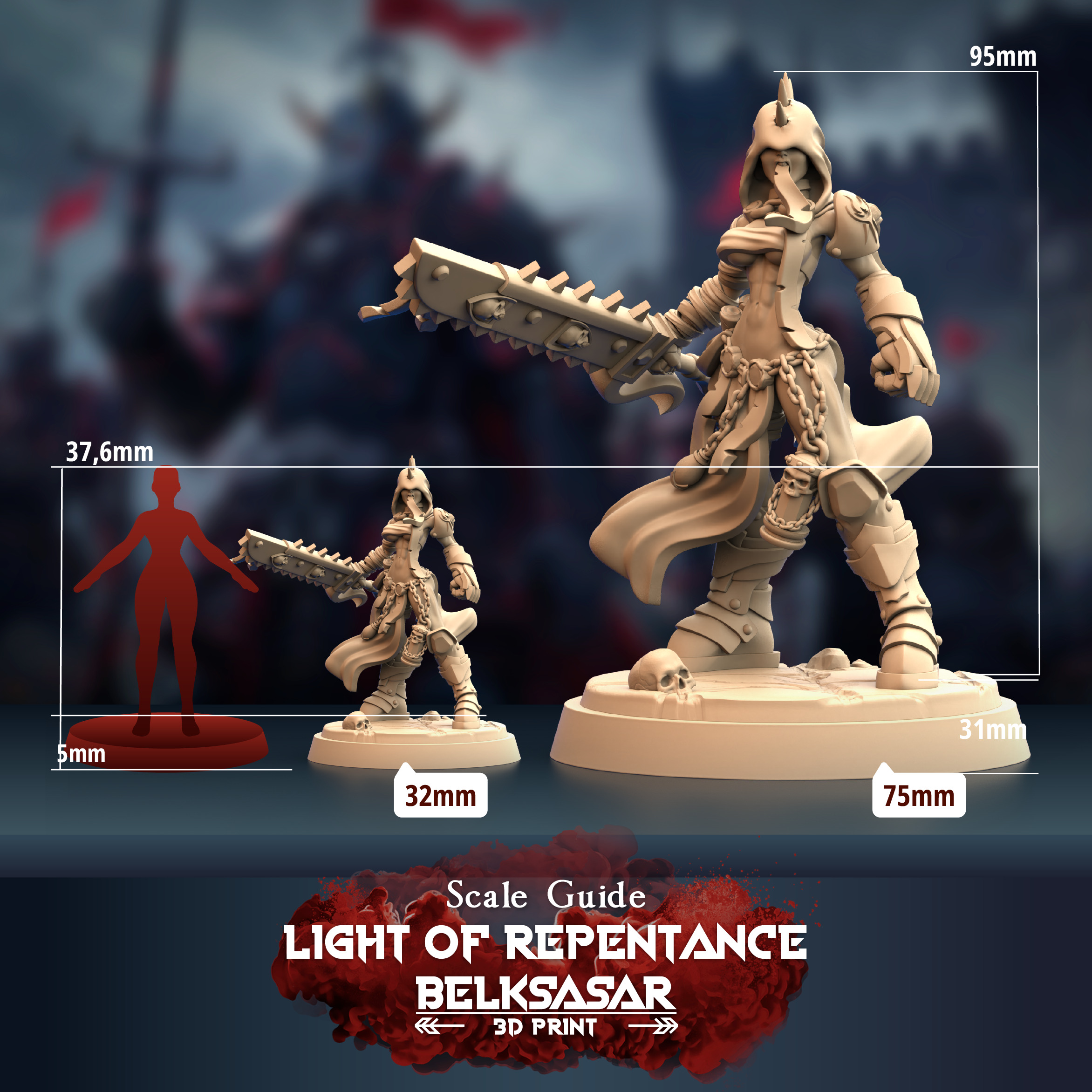 Light of Repentance - Knight 3D print model_2