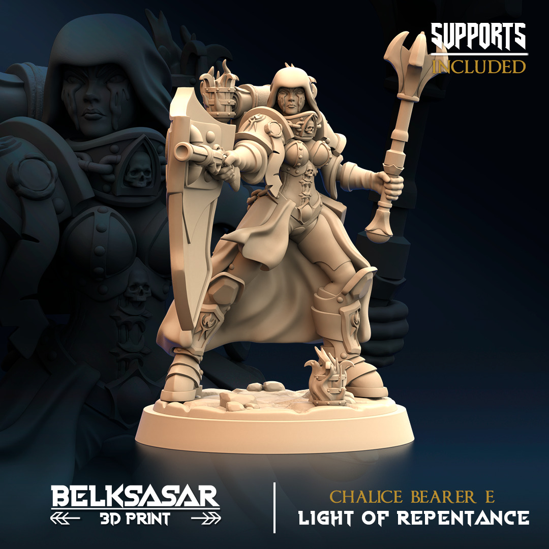 Light of Repentance - Knight 3D print model_9