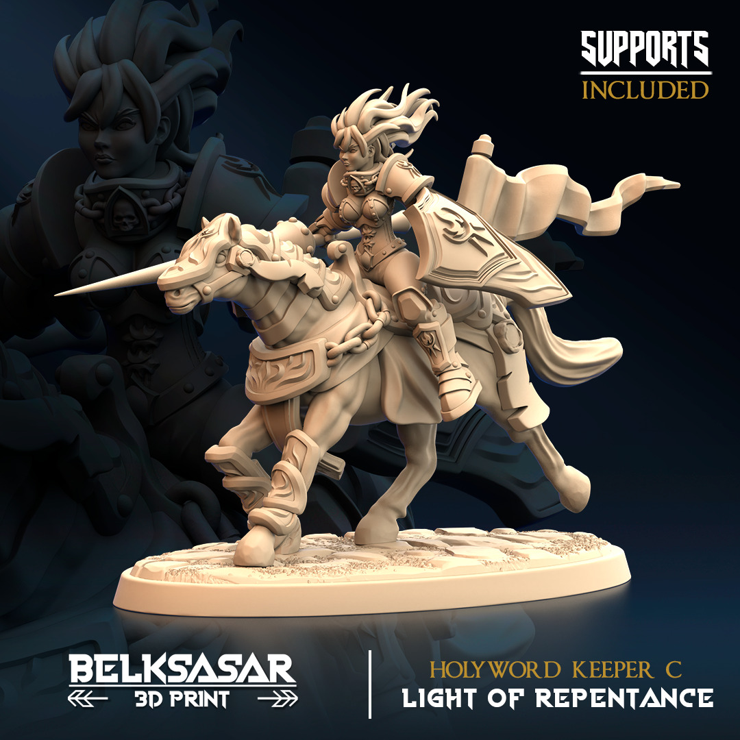 Light of Repentance - Knight 3D print model_12