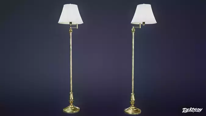 SUBURBS - Standing Lamp 01 - LOW POLY AND NANITE