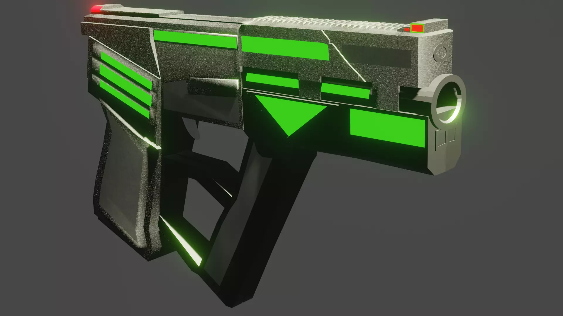 Futuristic Gun 3D model_0
