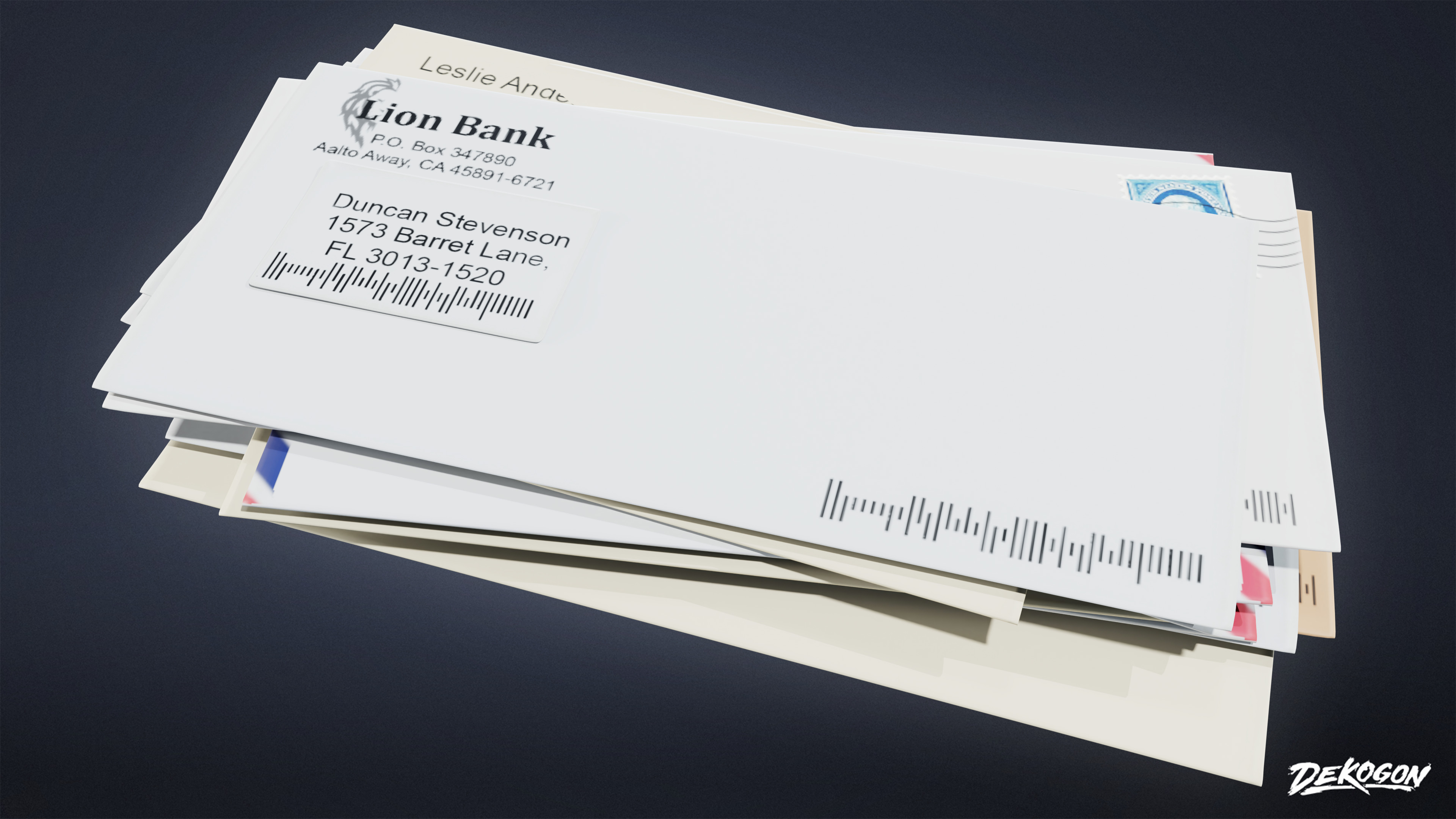 SUBURBS - Stationary Set 01 - LOW POLY AND NANITE Low-poly 3D model_15