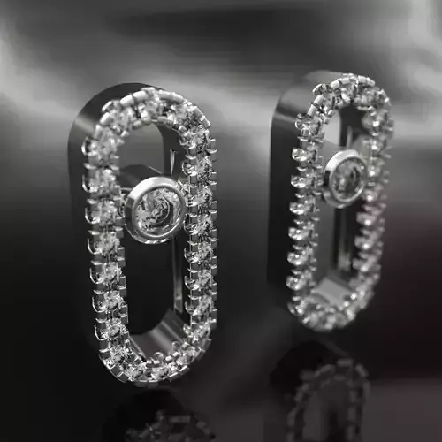 Messika Pusset Earrings With Gems