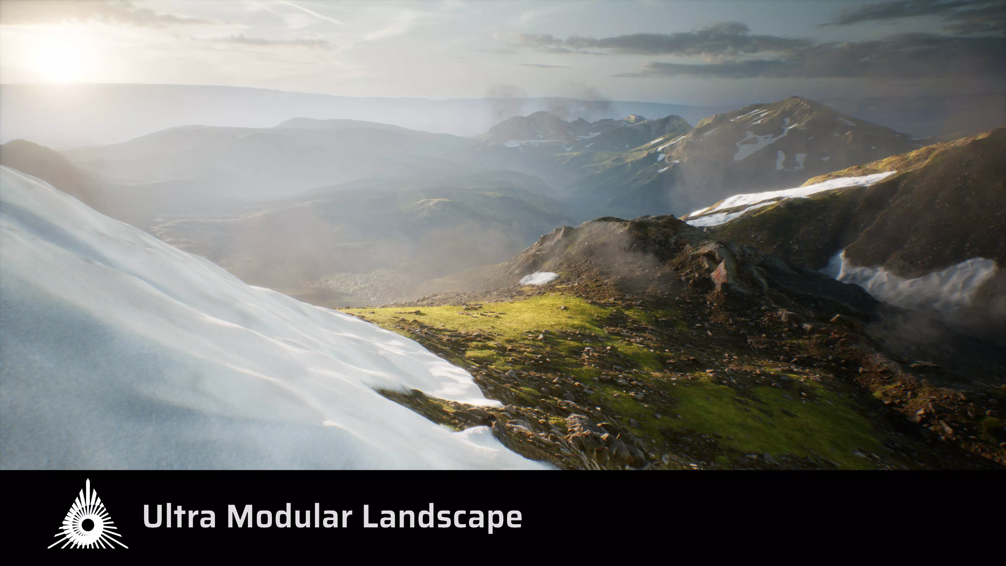 Ultra Modular Landscape System Low-poly 3D model_0