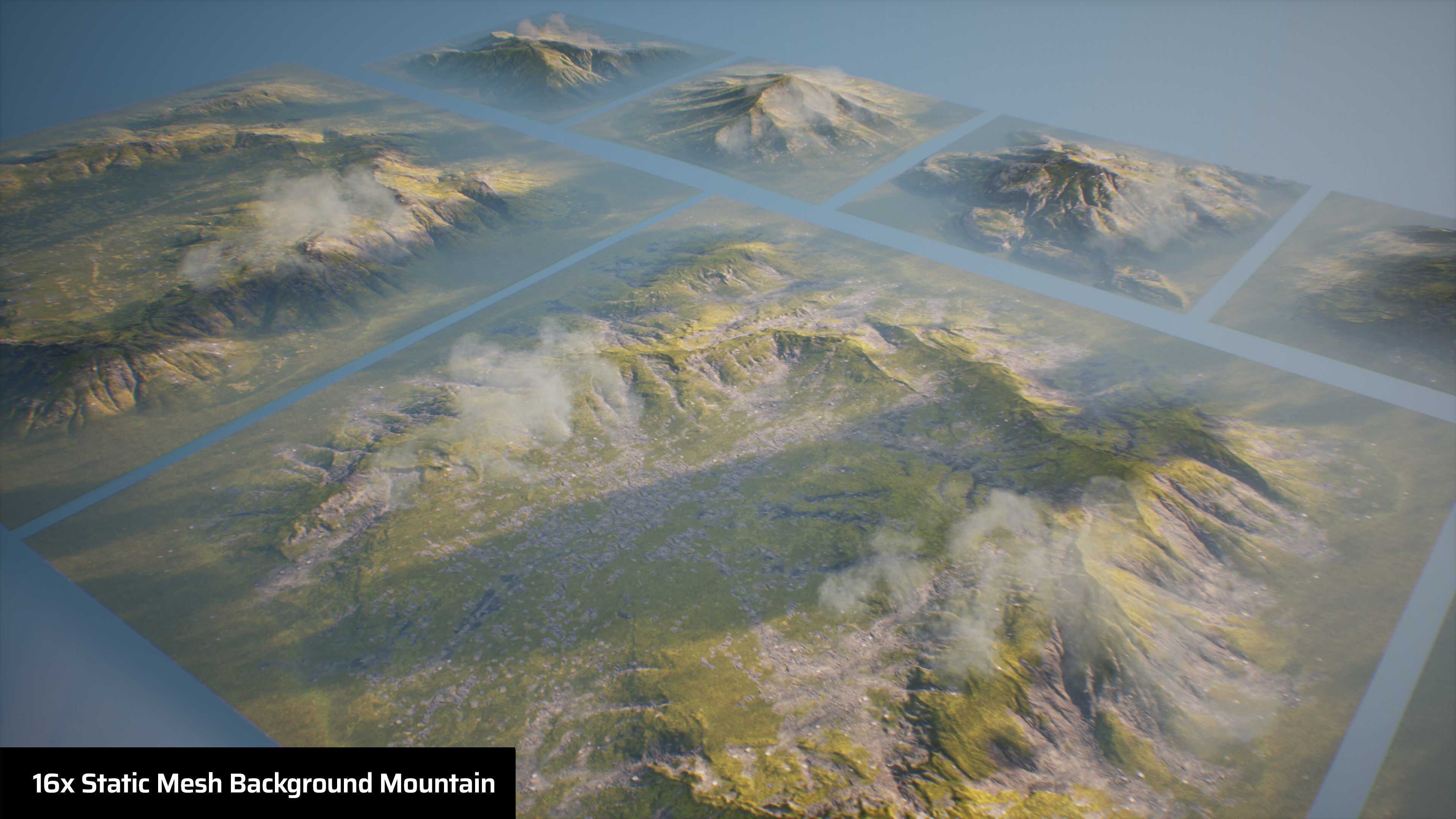 Ultra Modular Landscape System Low-poly 3D model_5