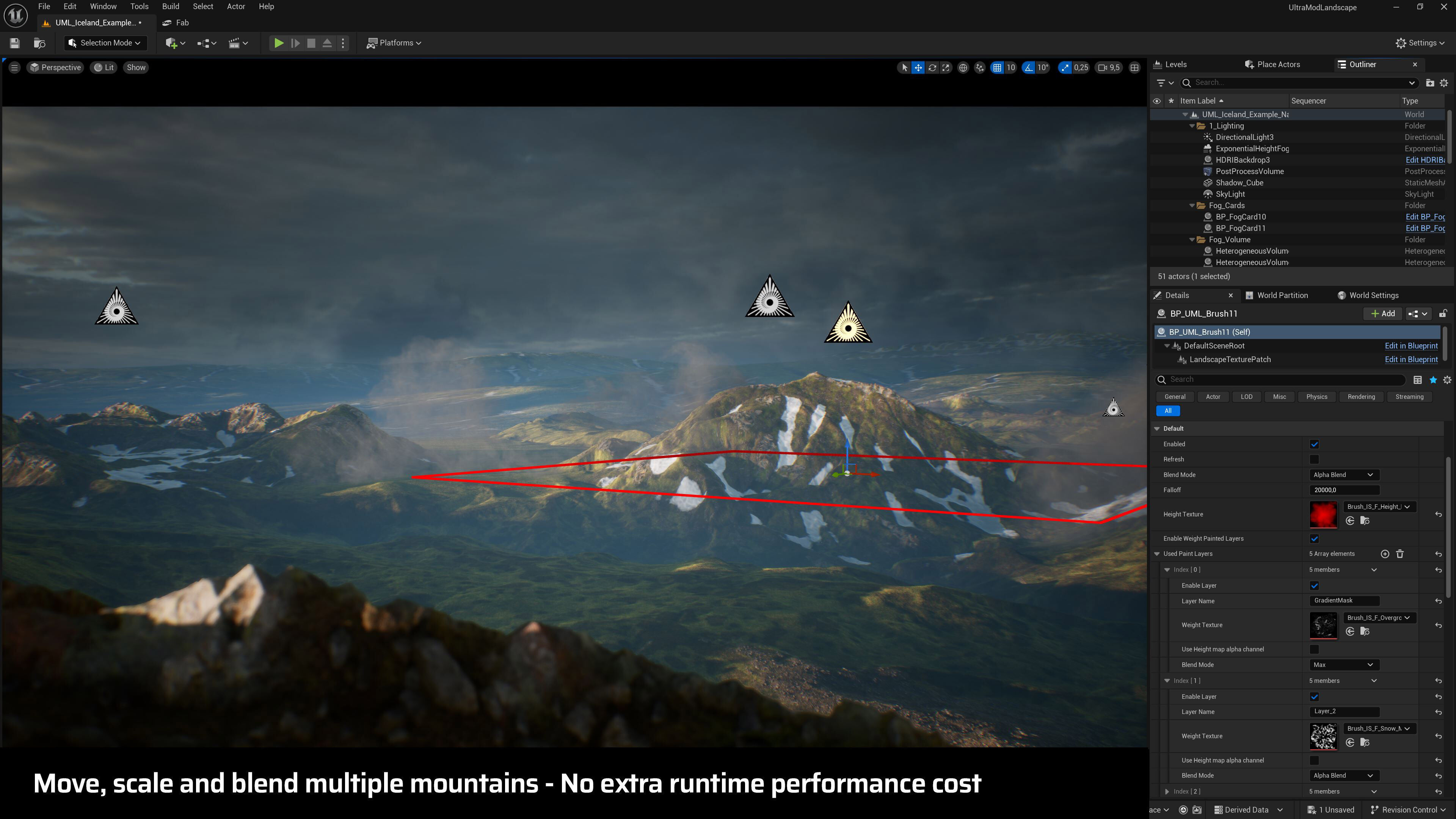 Ultra Modular Landscape System Low-poly 3D model_4
