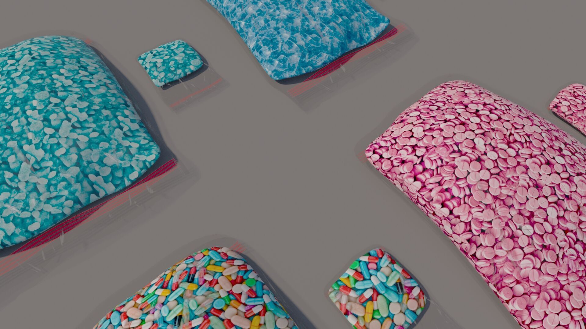 Pills Drug Package Bag 3D model_8