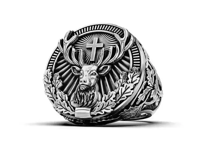 St Hubertus Signet Ring