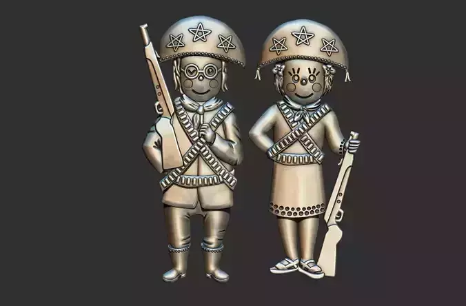 Lampiao - Maria Bonita 3D print model