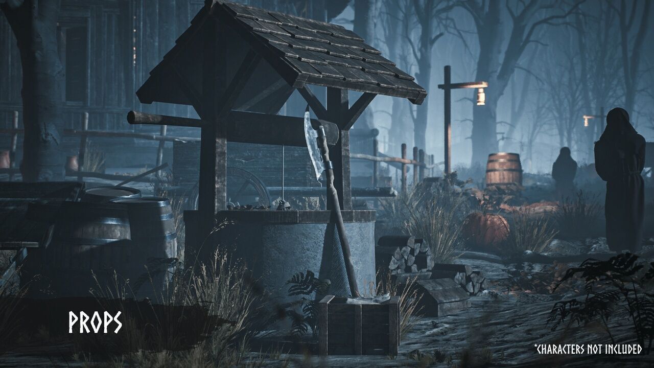 Modular Haunted Village Low-poly 3D model_20