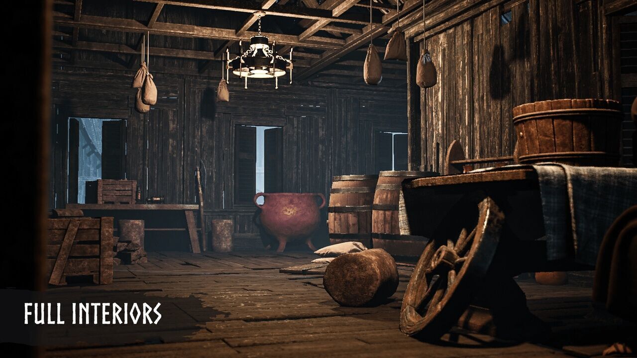 Modular Haunted Village Low-poly 3D model_13