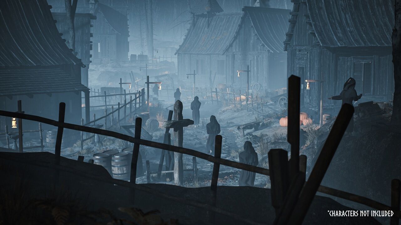 Modular Haunted Village Low-poly 3D model_9