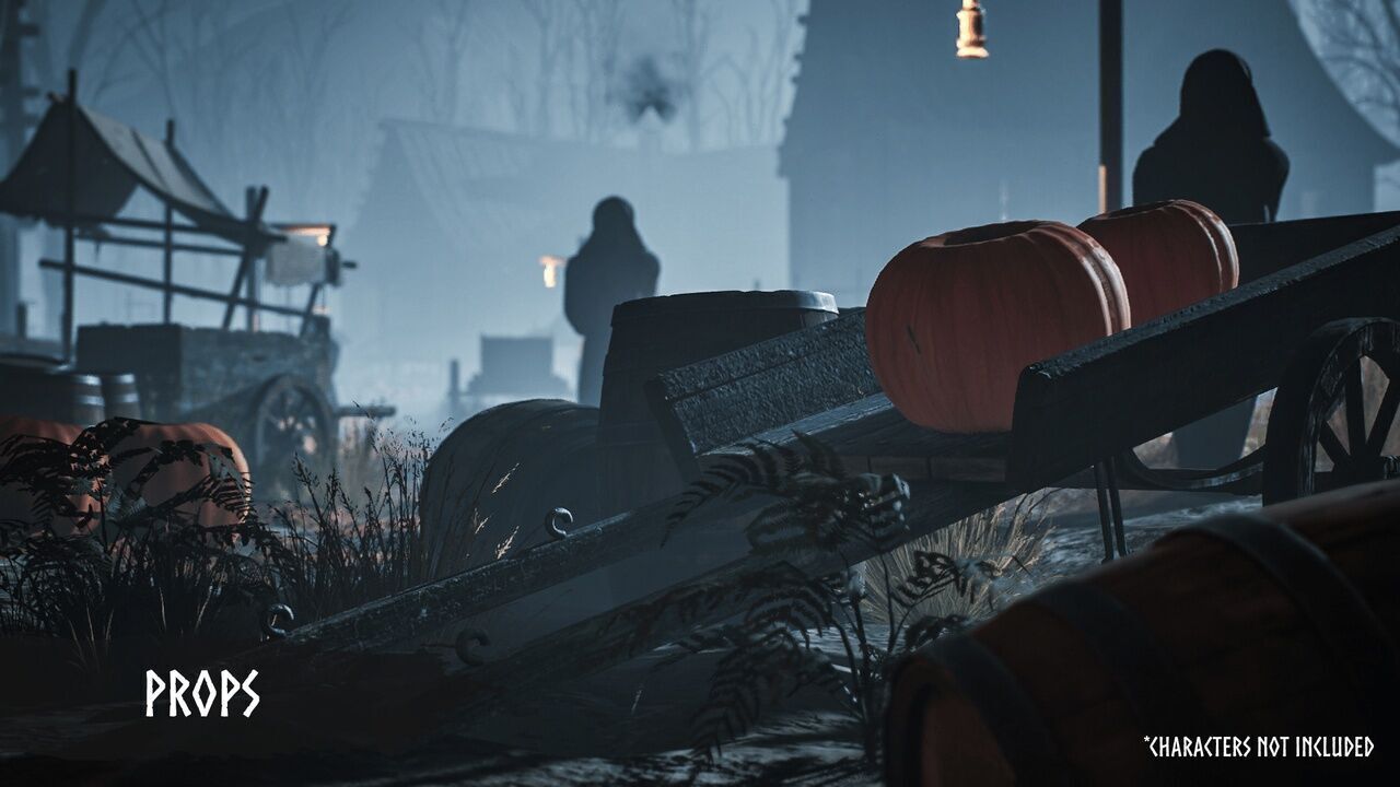 Modular Haunted Village Low-poly 3D model_11