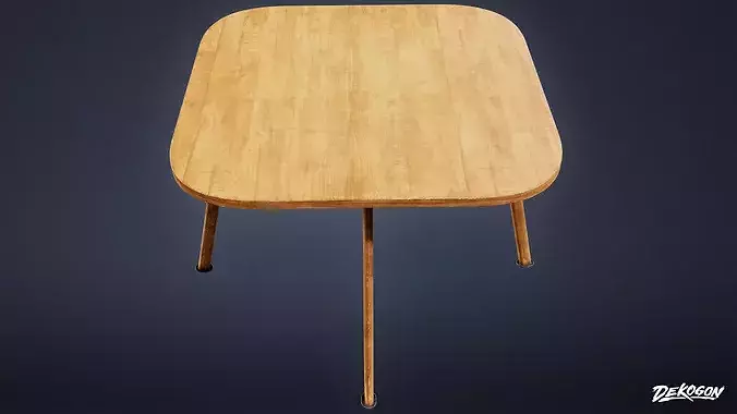 SUBURBS - Table Chairs 04 - LOW POLY AND NANITE Low-poly 3D model 4