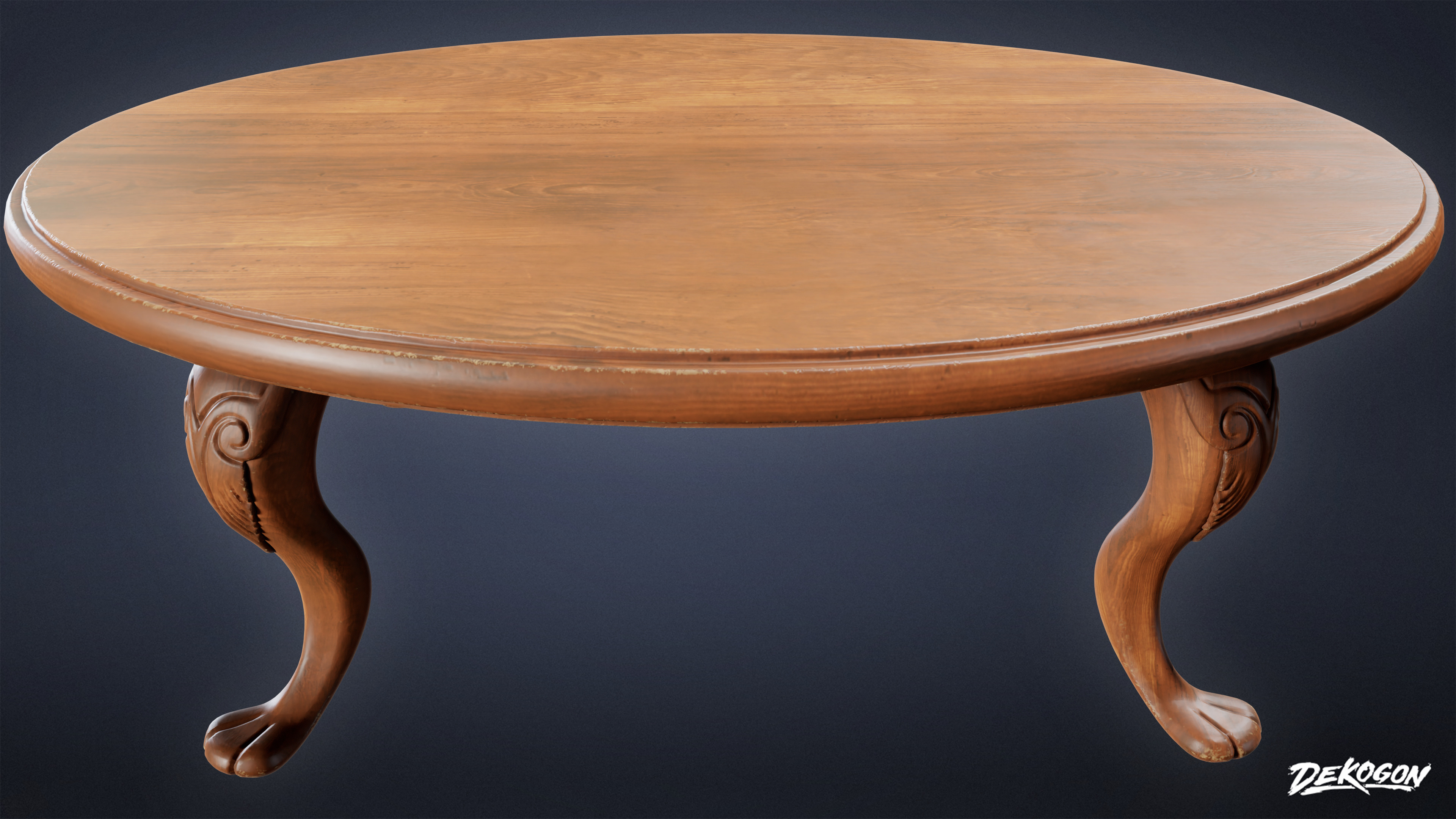 SUBURBS - Table Coffee 06 - LOW POLY AND NANITE Low-poly 3D model_2