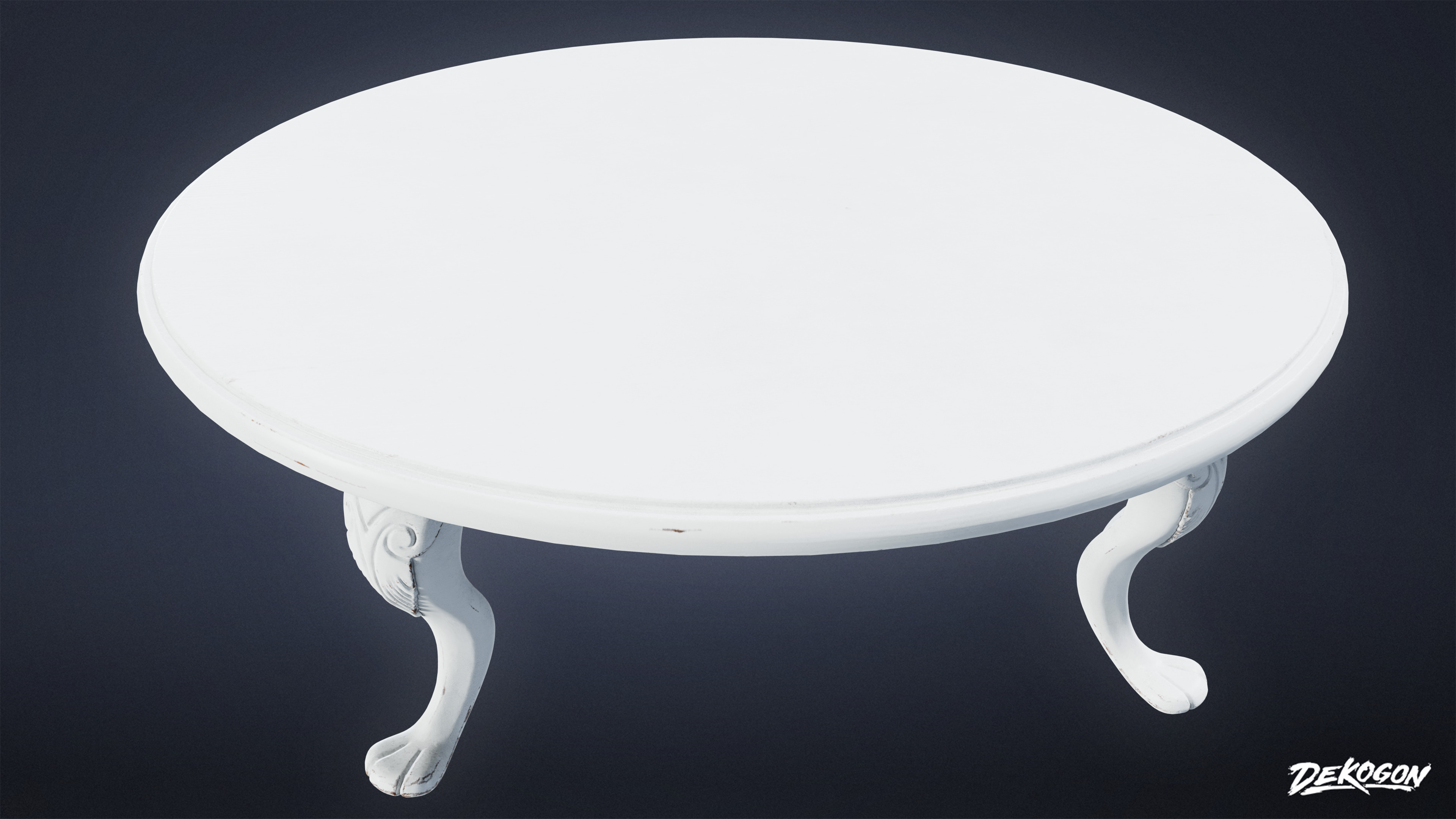 SUBURBS - Table Coffee 06 - LOW POLY AND NANITE Low-poly 3D model_4