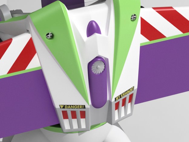 Buzz Lightyear Rigged 3D model_6