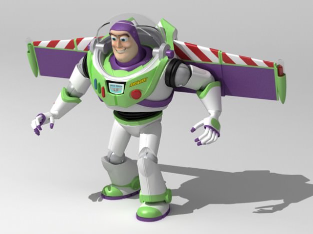 Buzz Lightyear Rigged 3D model_1