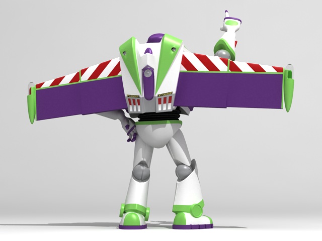 Buzz Lightyear Rigged 3D model_19