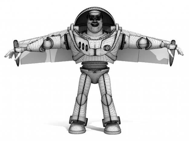 Buzz Lightyear Rigged 3D model_13