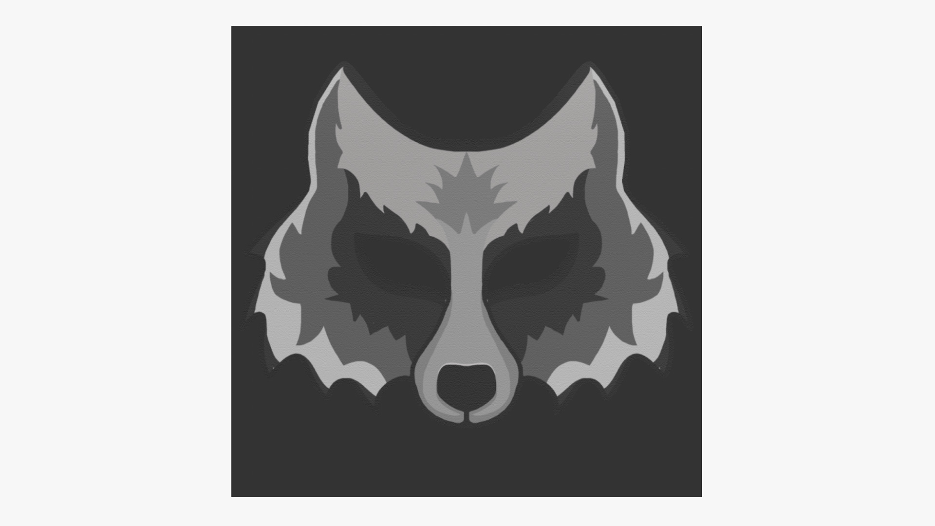 Wolf Mask Paper 03 - Character Design Fashion Low-poly 3D model_4