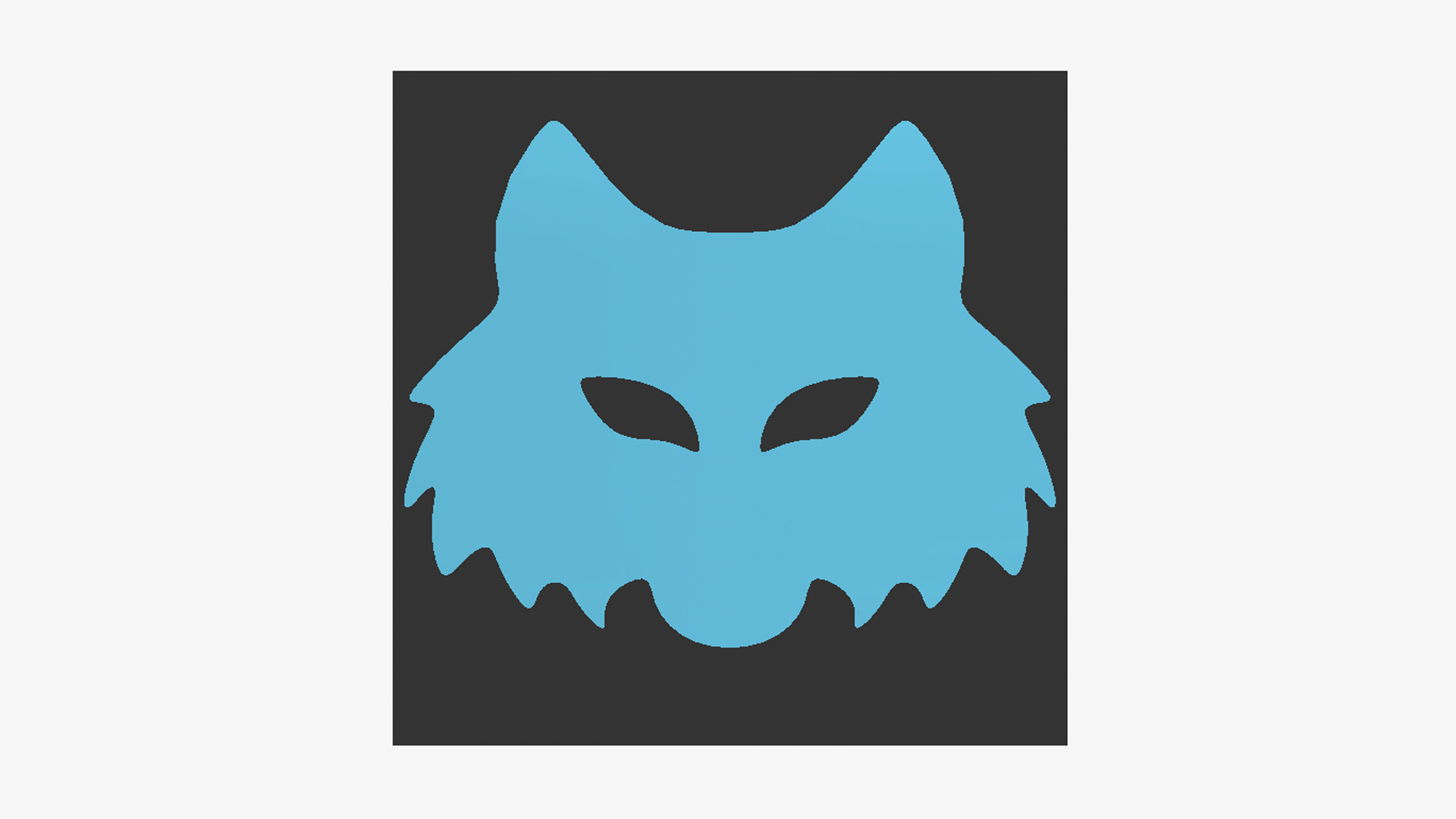 Wolf Mask Paper 02 - Character Design Fashion Low-poly 3D model_11