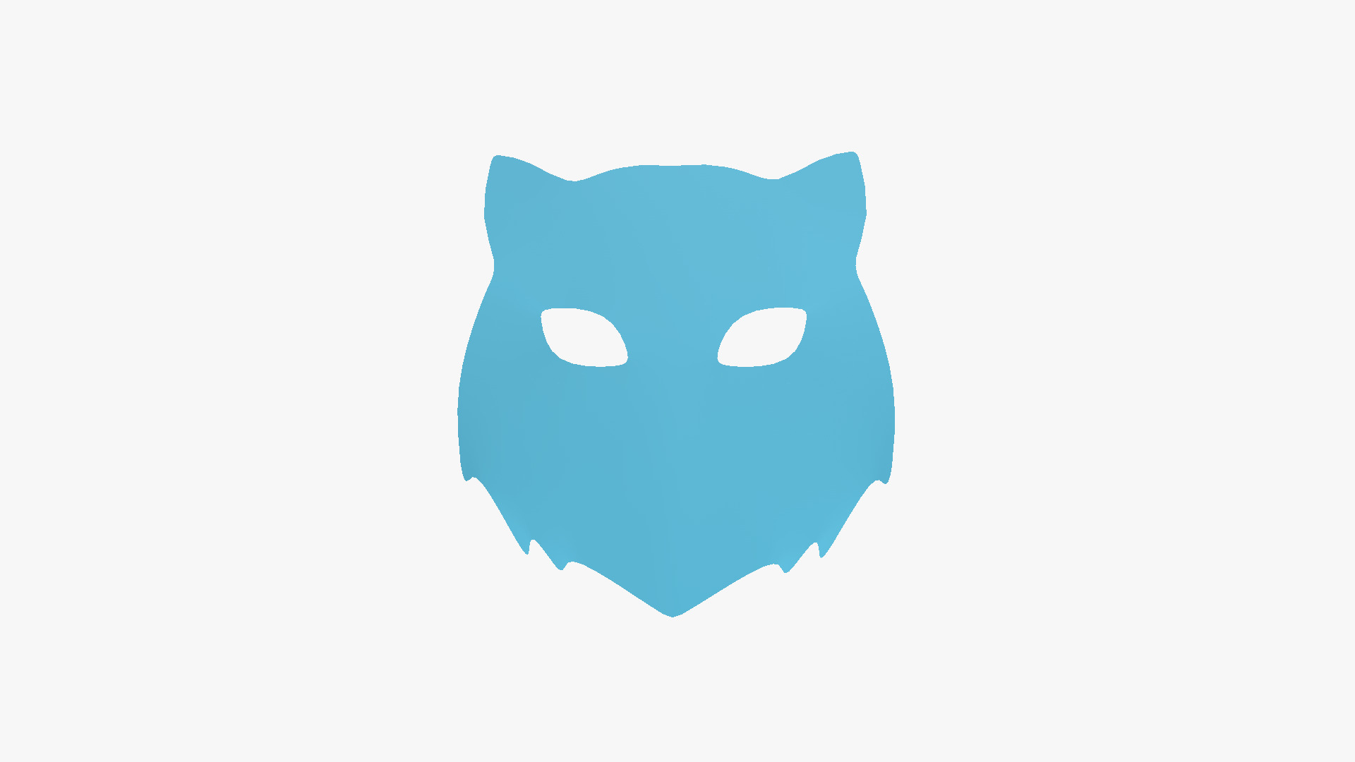 Tiger Mask Paper 03 - Character Design Fashion Low-poly 3D model_6