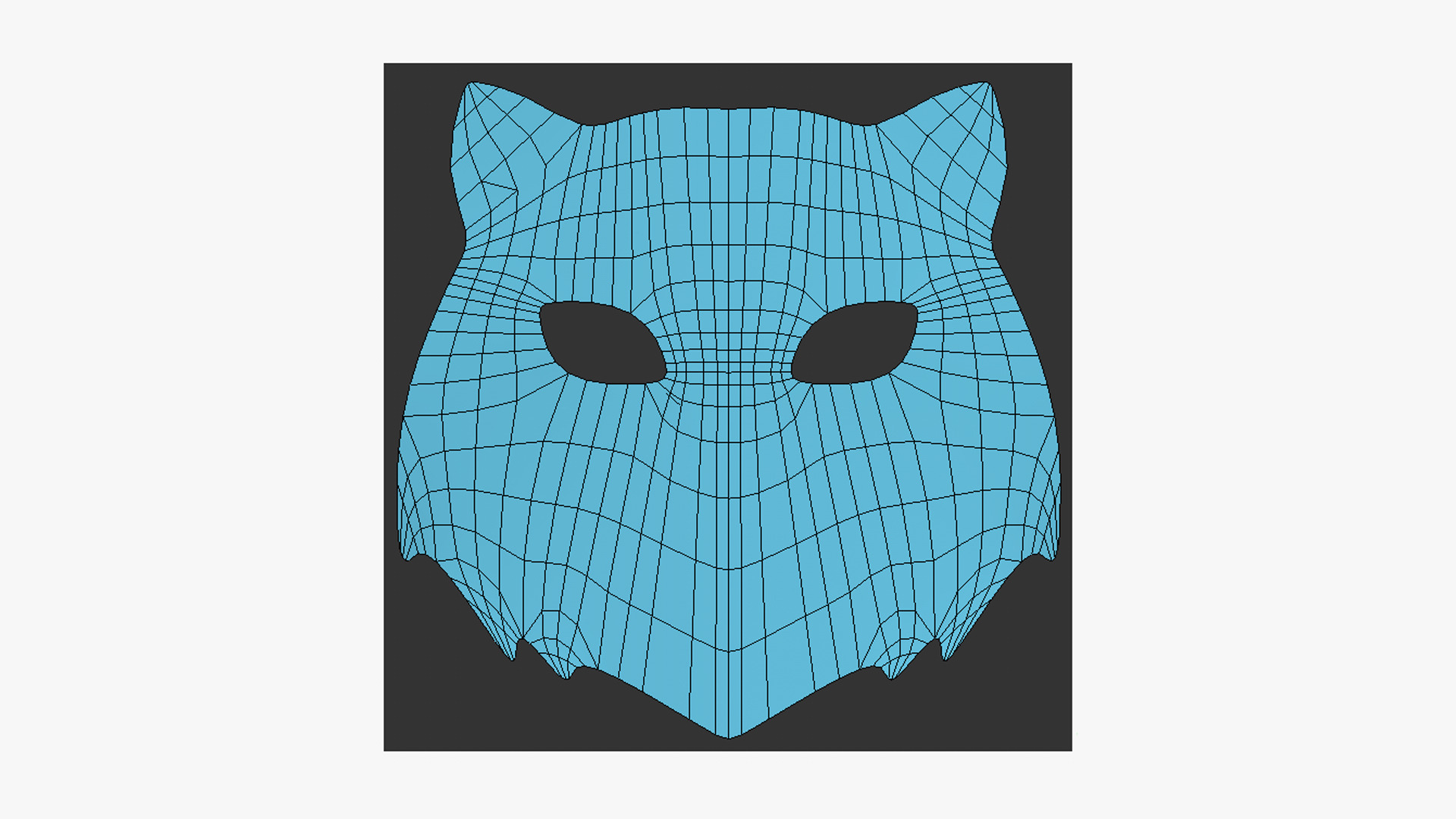 Tiger Mask Paper 03 - Character Design Fashion Low-poly 3D model_10