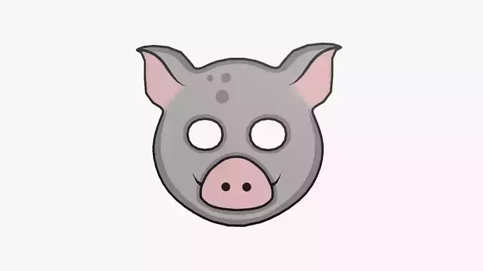 Pig Mask Paper 03 - Character Design Fashion