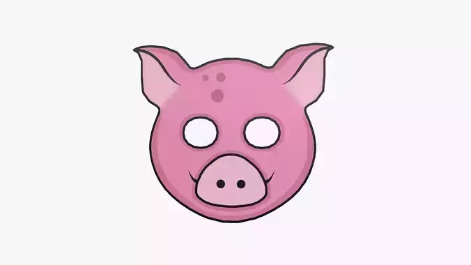 Pig Mask Paper 02 - Character Design Fashion