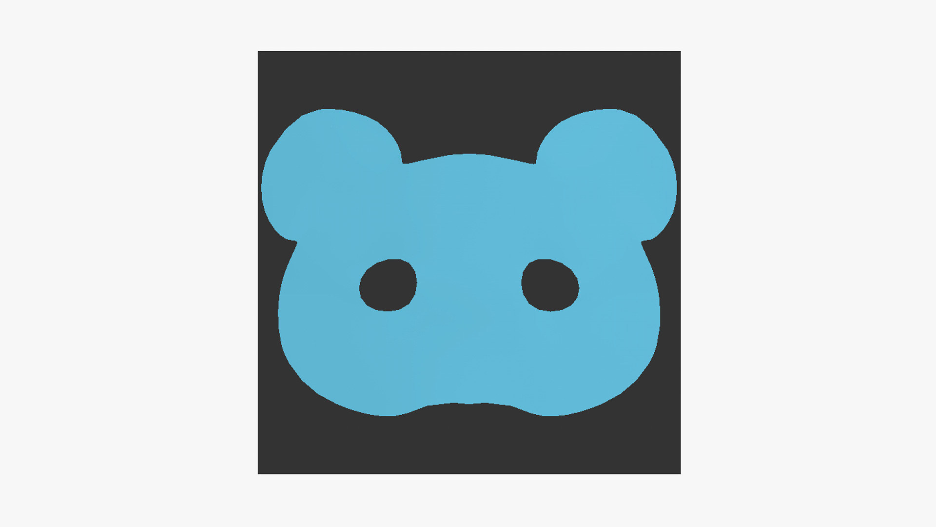 Panda Mask Paper 03 - Character Design Fashion Low-poly 3D model_7