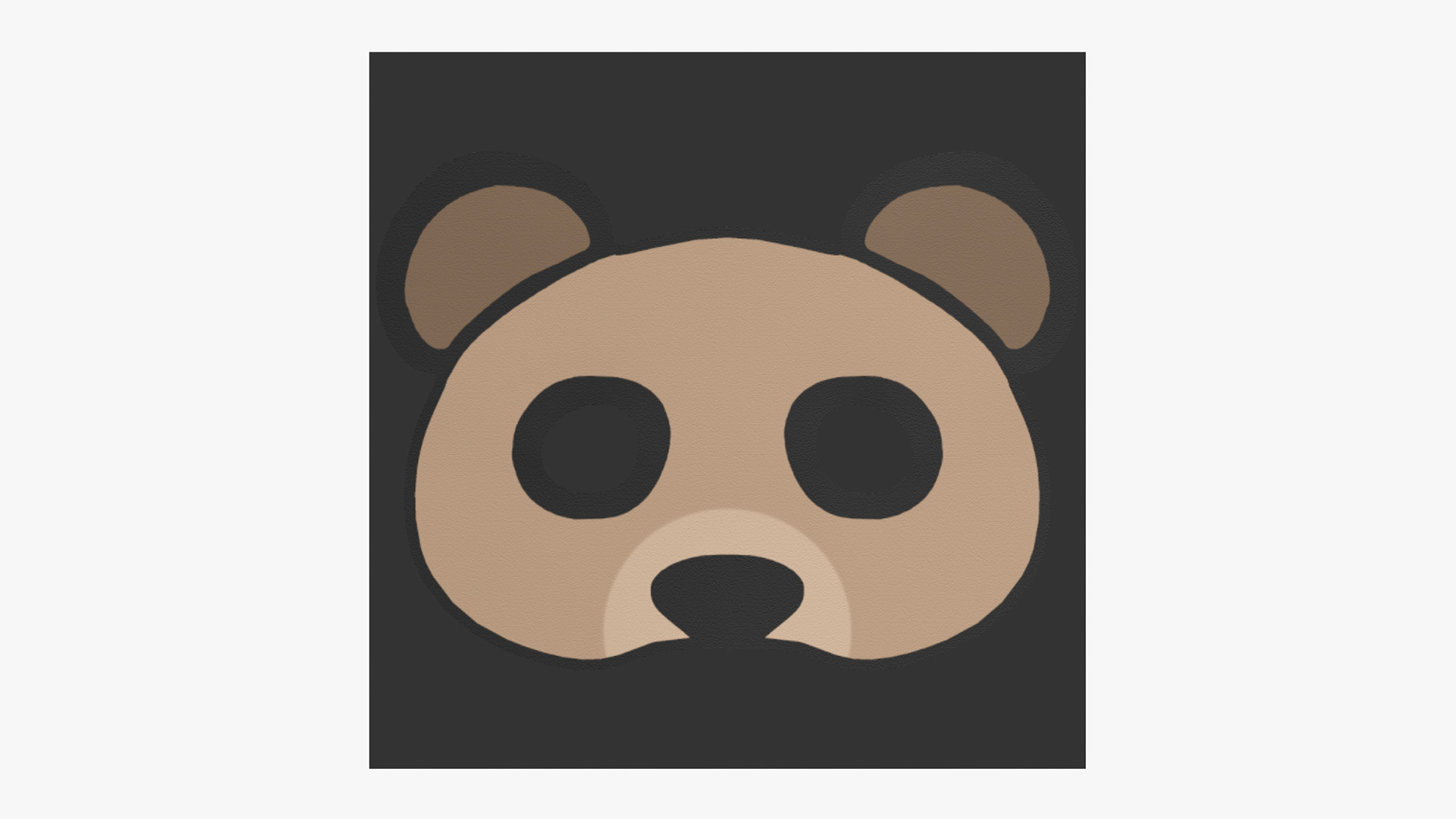 Panda Mask Paper 02 - Character Design Fashion Low-poly 3D model_4