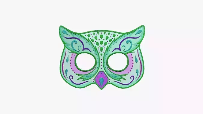 Owl Mask Paper 04 - Character Design Fashion