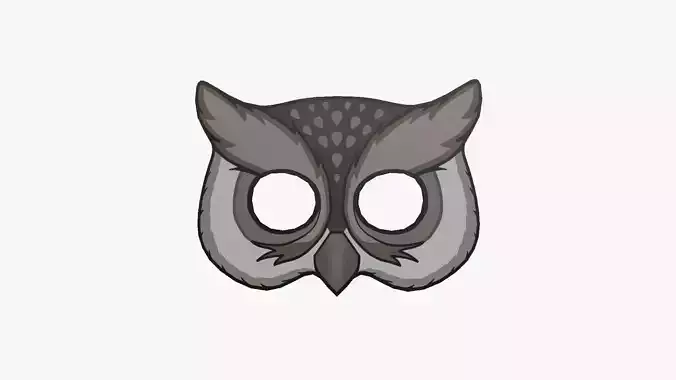 Owl Mask Paper 03 - Character Design Fashion