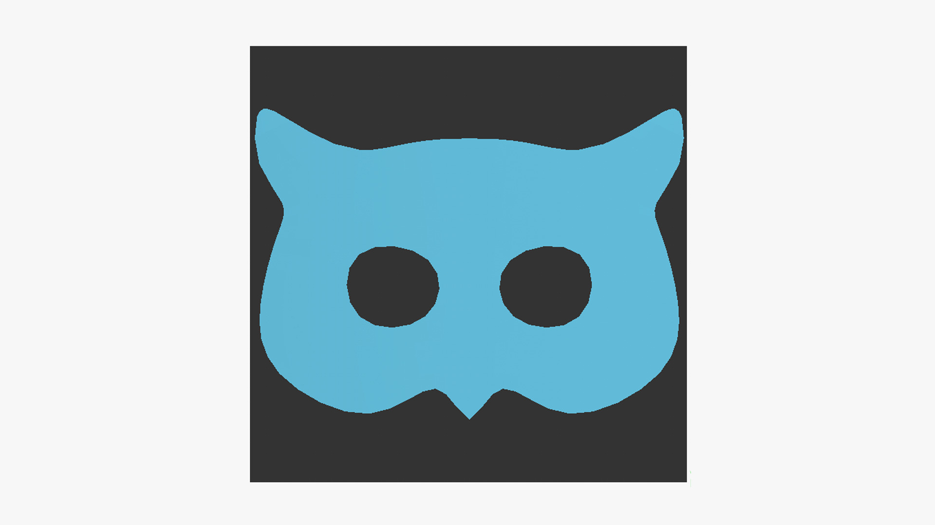 Owl Mask Paper 02 - Character Design Fashion Low-poly 3D model_10