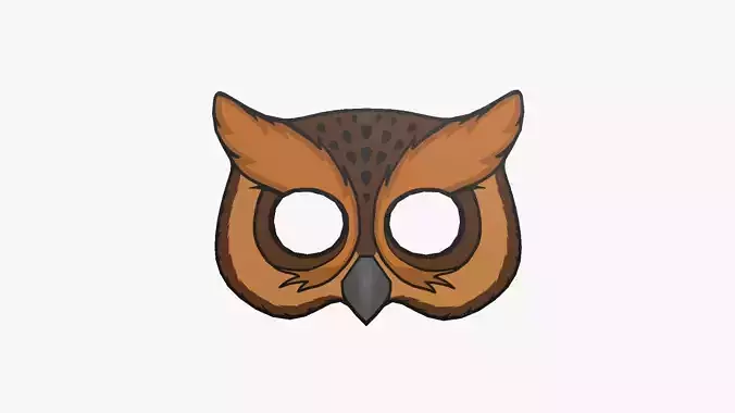 Owl Mask Paper 02 - Character Design Fashion