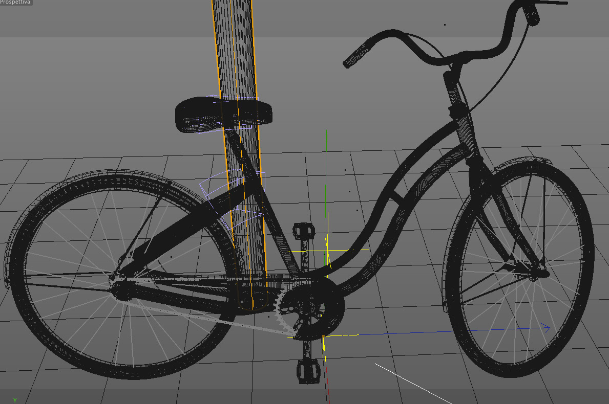 Bycicle old style 3D model_5