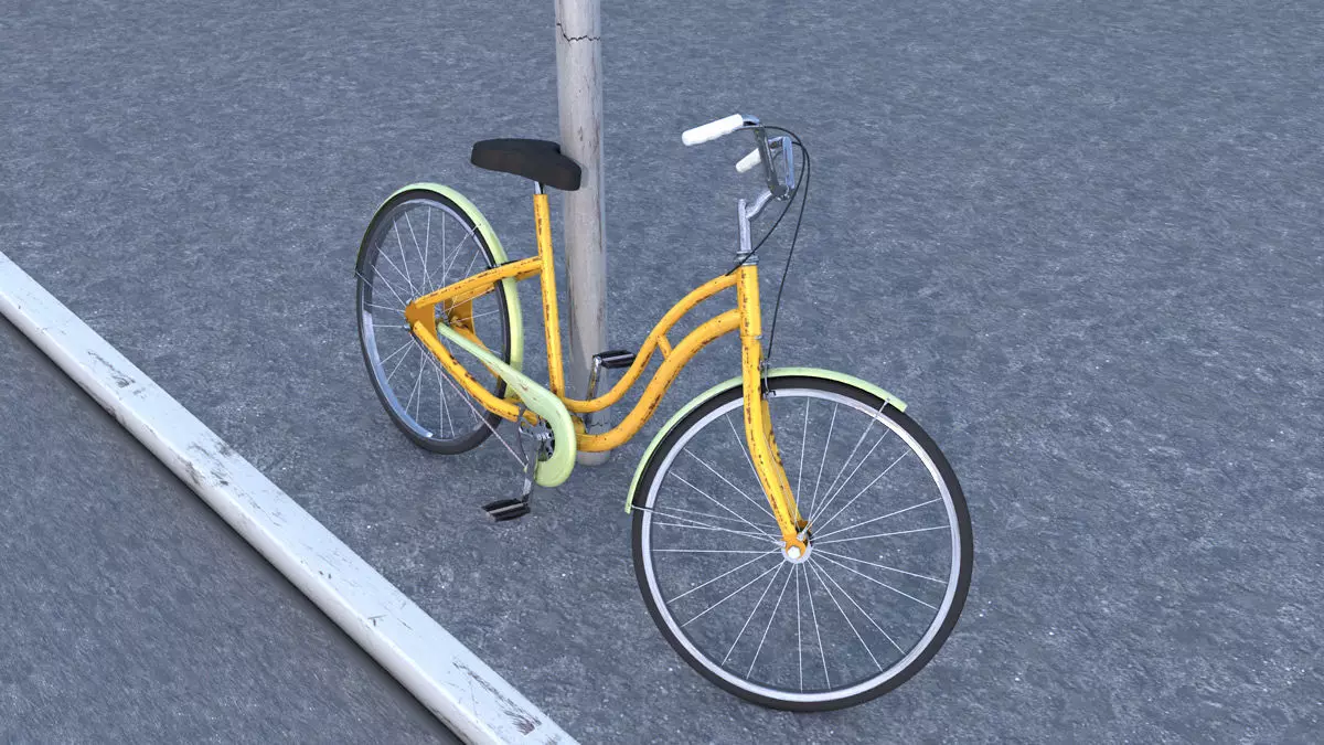 Bycicle old style 3D model_0