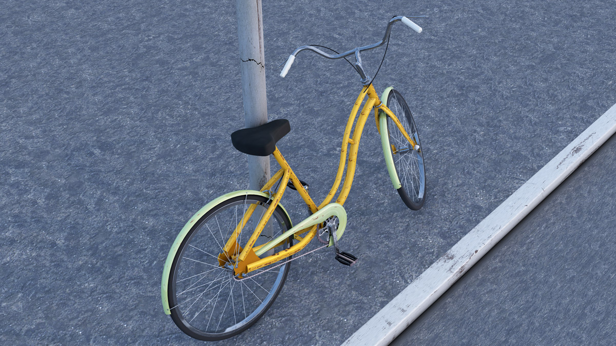 Bycicle old style 3D model_1