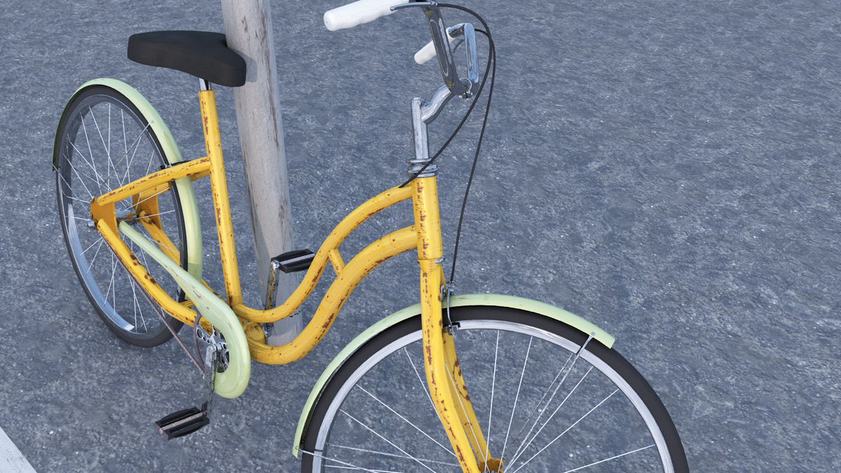 Bycicle old style 3D model_3