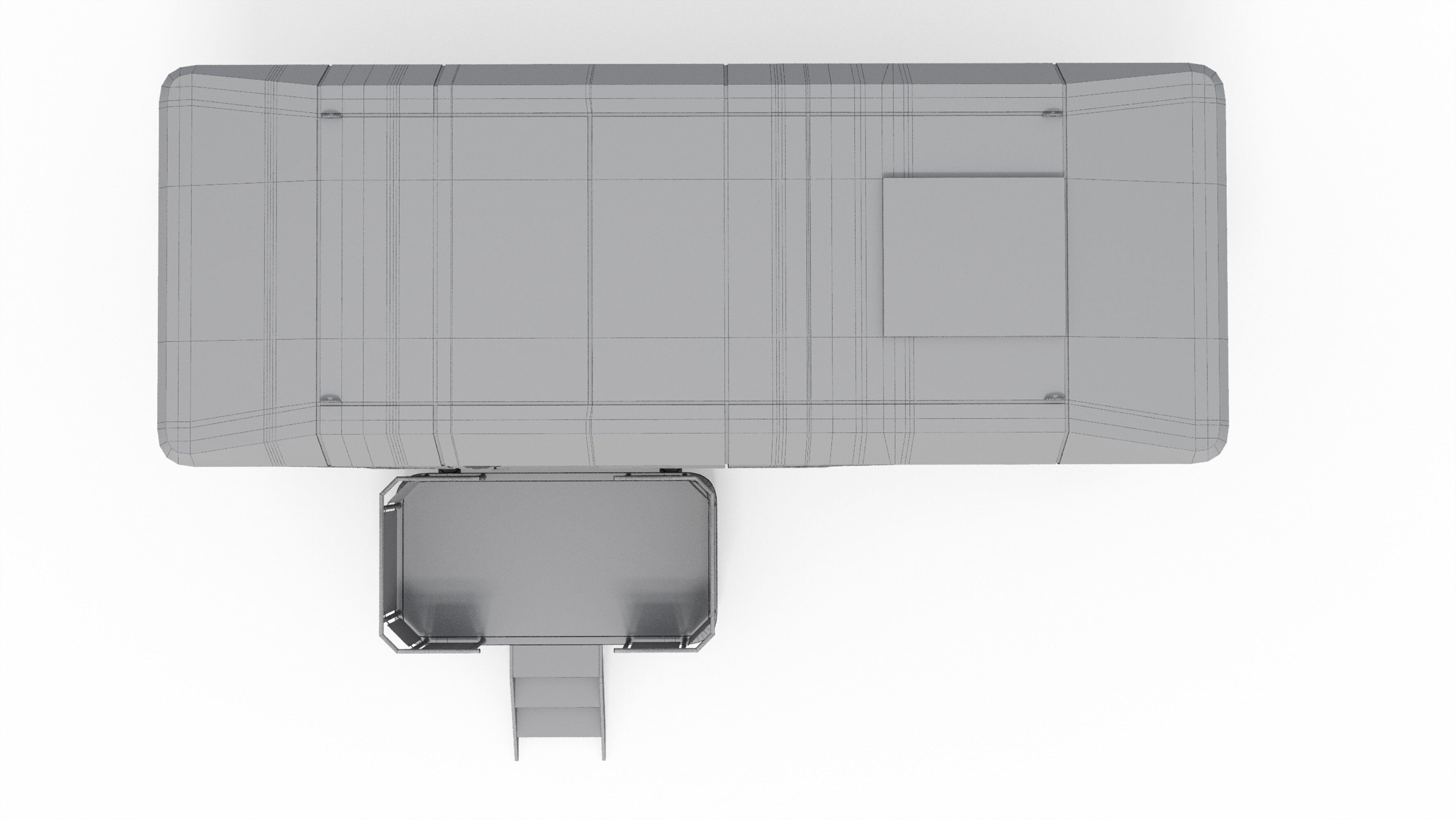 Capsule Modular One-Room House Low-poly 3D model_15